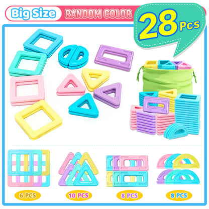 Set de blocs de construction magnétiques éducatif STEM