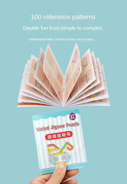 Jeu de Créativité Montessori – Tableau de Construction en Bois