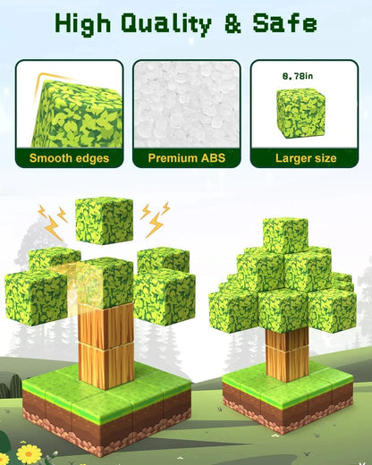 Jeu de Construction Magnétique 100 Pièces – Style Pixel Art
