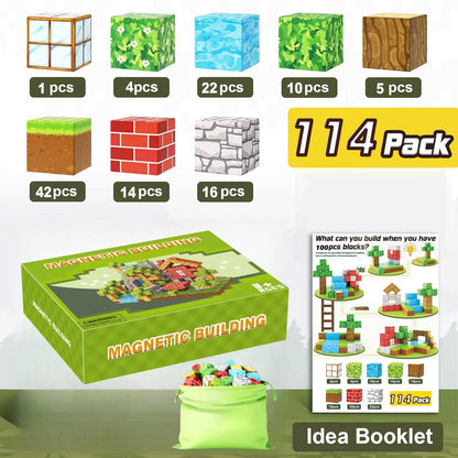 Magnetic Blocks Cubes – Jouet de construction sensoriel & éducatif