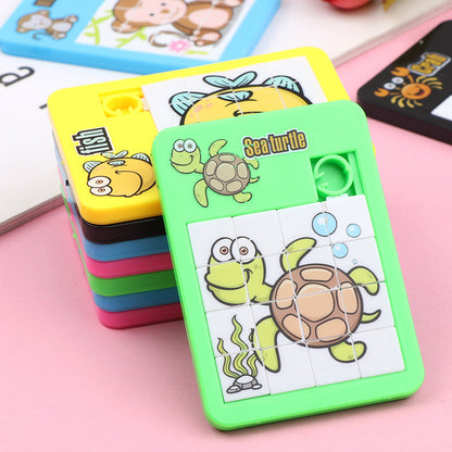 PuzMove- Jeu coulissant chiffres et animaux – Découverte ludique 5PCS