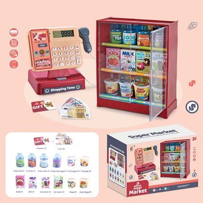 Mini Caisse Enregistreuse pour Enfants – Jeu de Supermarché “Shopping Time”