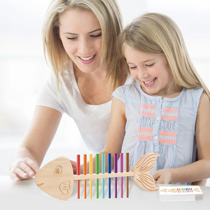 Jeu Éducatif Montessori “Poisson à Colorier” – Tri des Couleurs et Motricité Fine